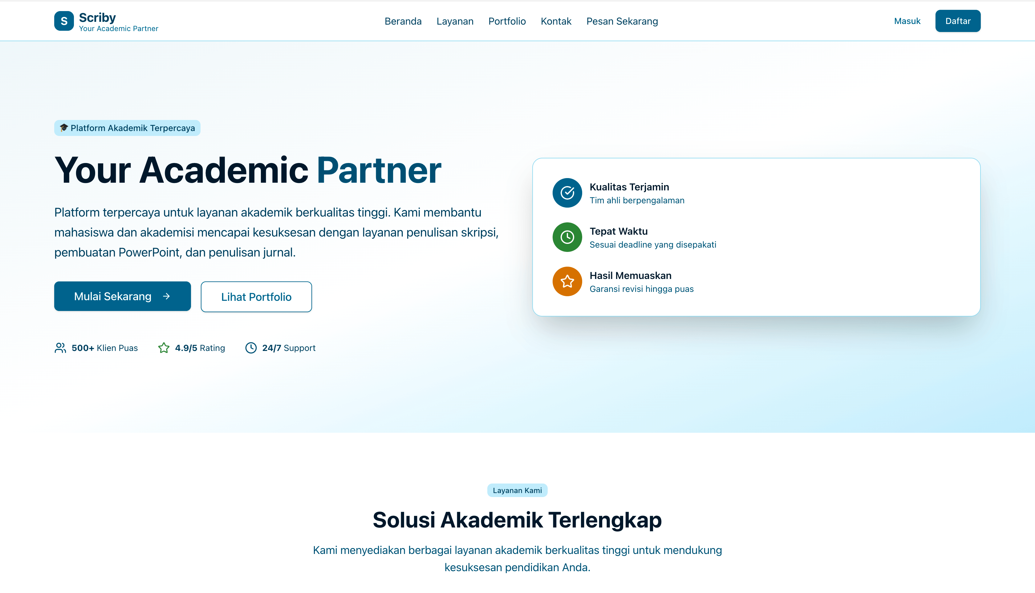 Scriby: Your Academic Partner
